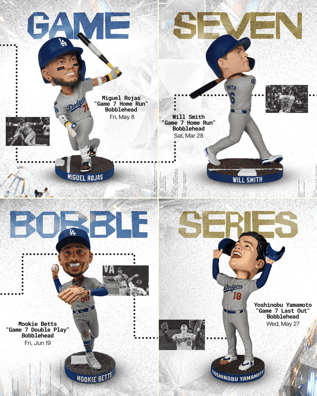 The Dodgers will celebrate their remarkable Game 7 comeback with bobbleheads