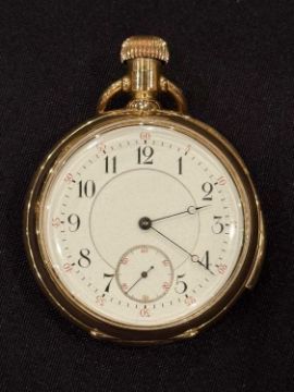 The watch was found when Isidor Straus' body was recovered from the water. (Credit: Henry Aldridge)