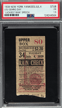 The ticket is one of the most sought-after in baseball history. (Credit: Heritage Auctions)