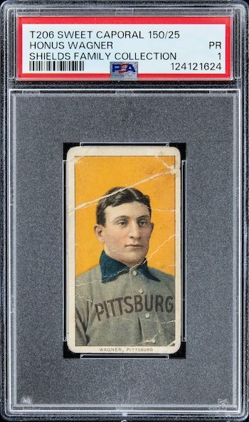 The T206 Honus Wagner card has been in the same family for more than a century. (Credit: Goldin Auctions)
