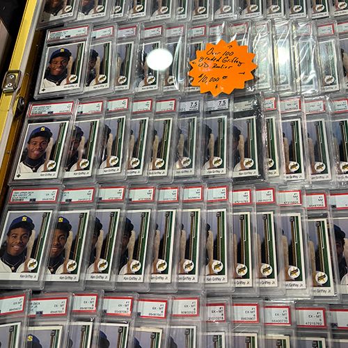 Griffey Jr. cards were on prime display at the National in Chicago last month. (cllct photo by Kevin Jackson)