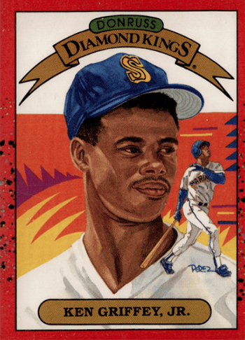 A young Ken Griffey Jr. graced a Diamond Kings card in 1990. (Credit: eBay)
