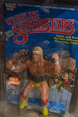 The Hulk Hogan LJN rubber wrestler was extremely popular with kids in the late 1980s. (Credit: Darren Rovell)