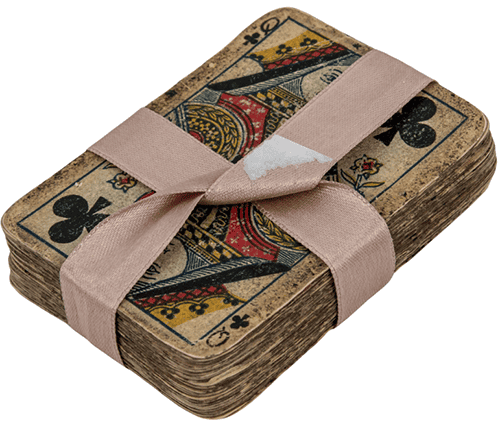 The cards were passed to Houdini's wife, Bess, after his death in 1926, and later belonged to two other magicians. (Credit: Goldin Auctions)
