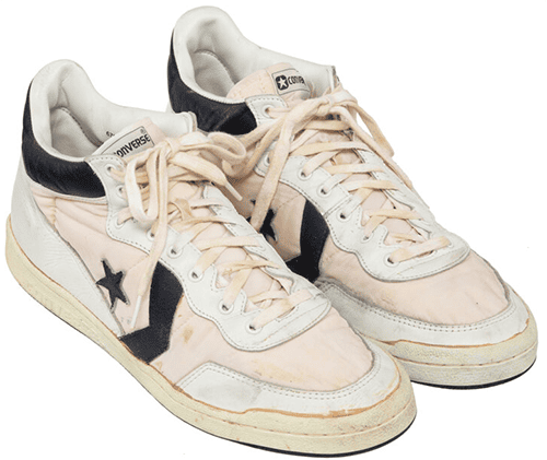 Jordan wore Converse shoes during the 1984 Summer Olympics in Los Angeles. (Credit: Heritage Auctions)