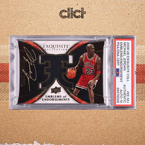 Michael Jordan 1984 Star card, graded PSA 7.5, sells for