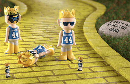 The ghostwrite figures pay homage to "The Land of Boz" poster. (Credit: ghostwrite)