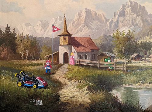 Sherrill brought "Mario Cart" to the mountains. (Photo courtesy of Dave Sherrill)