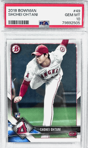 Shohei Ohtani's 2018 Bowman base card has sold more than 1,200 times in the last 180 days. (Credit: eBay)