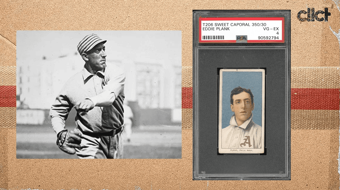 eddie plank 1910 tobacco card reprint T206 Eddie Plank card sells for nearly $320k