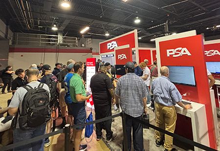 Onsite PSA submissions were up at a record pace in every category. (cllct photo by Kevin Jackson)