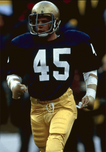 In the 1993 movie "Rudy," actor Sean Astin played Daniel "Rudy" Ruettiger, who became a walk-on football player at Notre Dame despite being "5-foot nothin', 100 and nothin'." (Credit: TriStar Pictures)