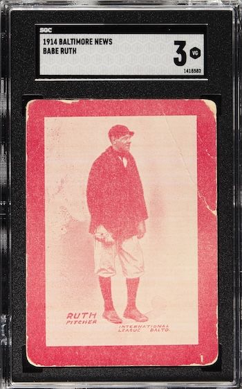 Some collectors believe the card is a minor league issue rather than a true rookie card. (Credit: Heritage)